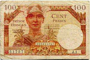 100 francs Trésor Français type 1947