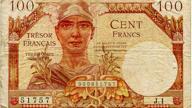 100 francs Trésor Français type 1947