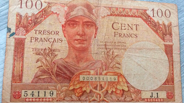 100 francs Trésor Français type 1947