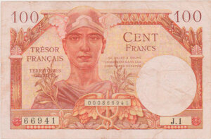 100 francs Trésor Français type 1947