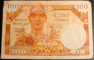 100 francs Trésor Français type 1947