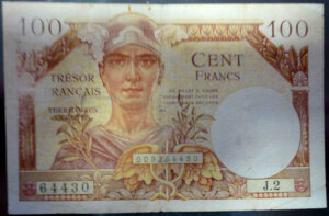 100 francs Trésor Français type 1947