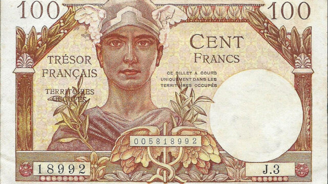 100 francs Trésor Français type 1947