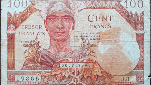 100 francs Trésor Français type 1947