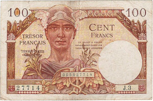 100 francs Trésor Français type 1947