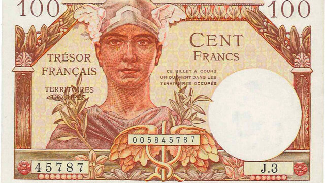 100 francs Trésor Français type 1947