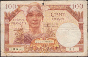 100 francs Trésor Français type 1947