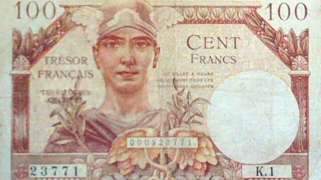 100 francs Trésor Français type 1947