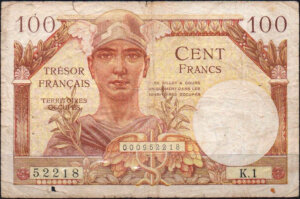 100 francs Trésor Français type 1947