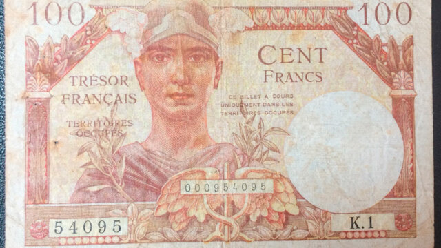 100 francs Trésor Français type 1947