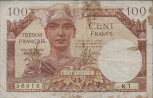 100 francs Trésor Français type 1947