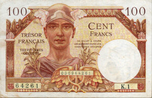 100 francs Trésor Français type 1947