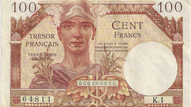 100 francs Trésor Français type 1947