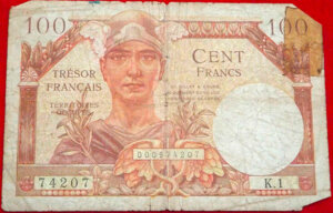 100 francs Trésor Français type 1947