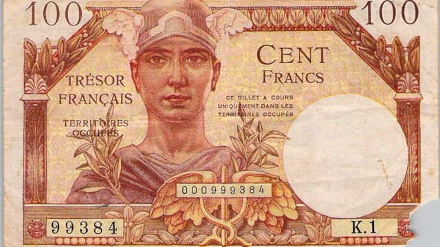 100 francs Trésor Français type 1947