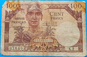 100 francs Trésor Français type 1947