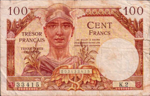 100 francs Trésor Français type 1947