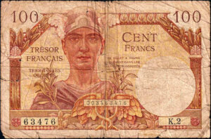 100 francs Trésor Français type 1947