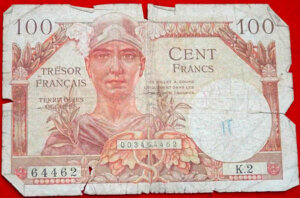 100 francs Trésor Français type 1947