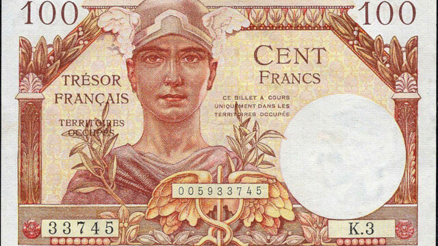 100 francs Trésor Français type 1947