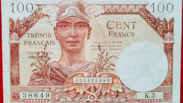 100 francs Trésor Français type 1947