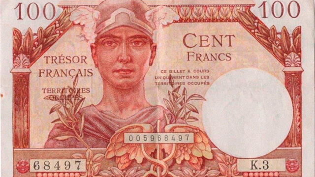 100 francs Trésor Français type 1947