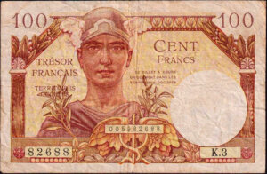 100 francs Trésor Français type 1947