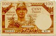 100 francs Trésor Français type 1947