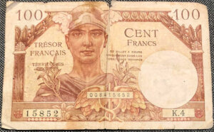 100 francs Trésor Français type 1947