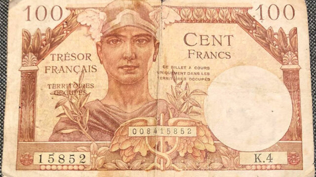 100 francs Trésor Français type 1947