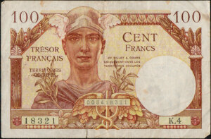 100 francs Trésor Français type 1947