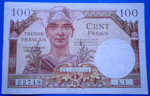 100 francs Trésor Français type 1947