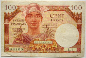 100 francs Trésor Français type 1947