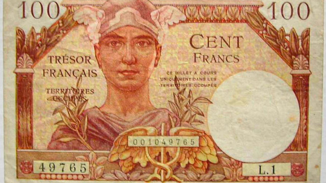 100 francs Trésor Français type 1947