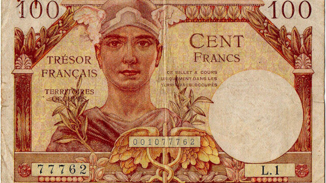 100 francs Trésor Français type 1947