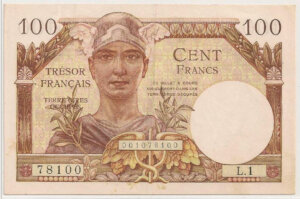 100 francs Trésor Français type 1947