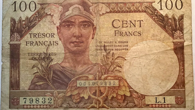 100 francs Trésor Français type 1947