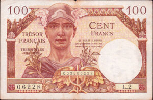 100 francs Trésor Français type 1947