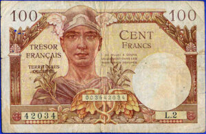 100 francs Trésor Français type 1947