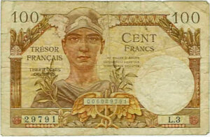 100 francs Trésor Français type 1947