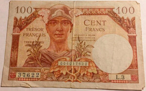 100 francs Trésor Français type 1947