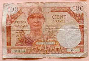 100 francs Trésor Français type 1947