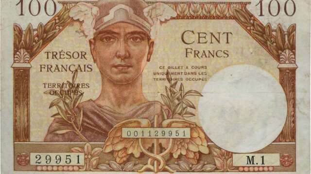 100 francs Trésor Français type 1947