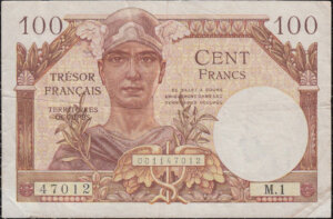 100 francs Trésor Français type 1947