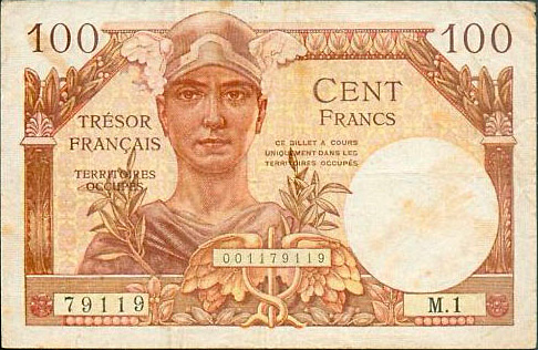 100 francs Trésor Français type 1947