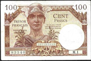 100 francs Trésor Français type 1947