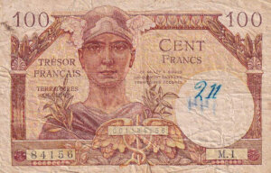 100 francs Trésor Français type 1947