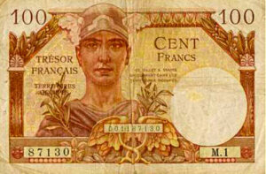 100 francs Trésor Français type 1947