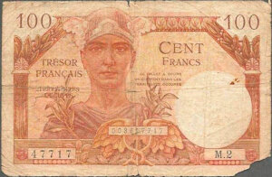 100 francs Trésor Français type 1947