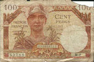 100 francs Trésor Français type 1947